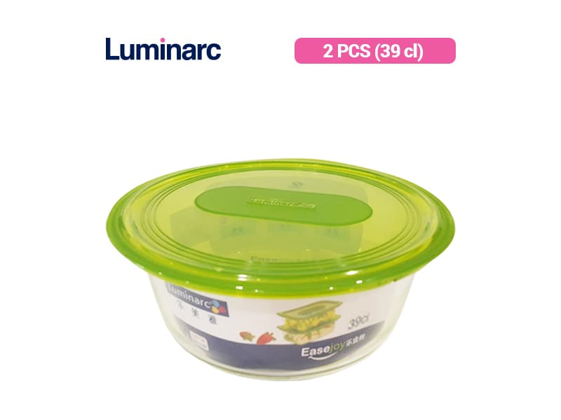 Luminarc Penyimpan Makanan Easejoy Rnd Box 39 Cl / 2 pcs
