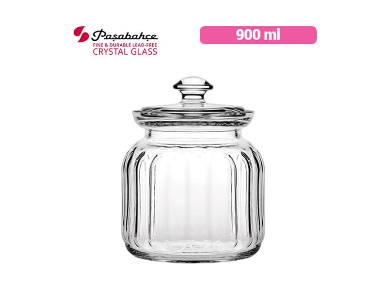 Pasabahce Toples Viva w/lid Glass 900ml-pcs
