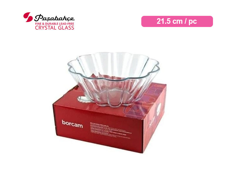 Plateau Rectangulaire Pasabahce Borcam 20x29cm - Verre Transparent 2.5L - Four Et Micro-ondes