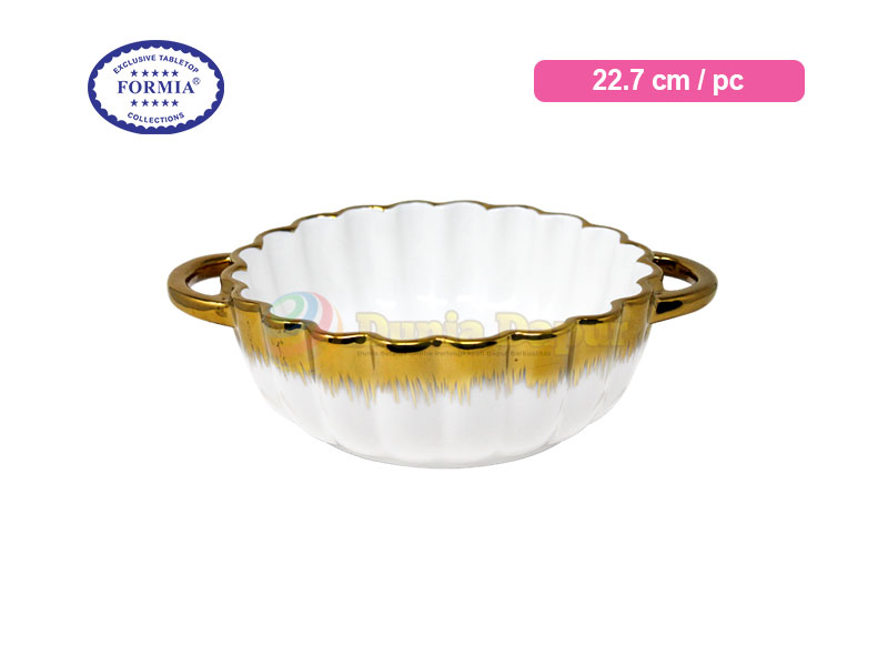 Formia Calabaza Round Dish W / Handle 22.7 X 17.8 X 6.2 / Pc