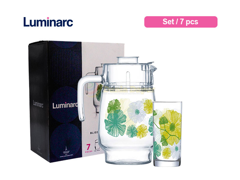 Luminarc Beverage Set Tivoli Bissful Blooms Amsterdam / 7 Pcs
