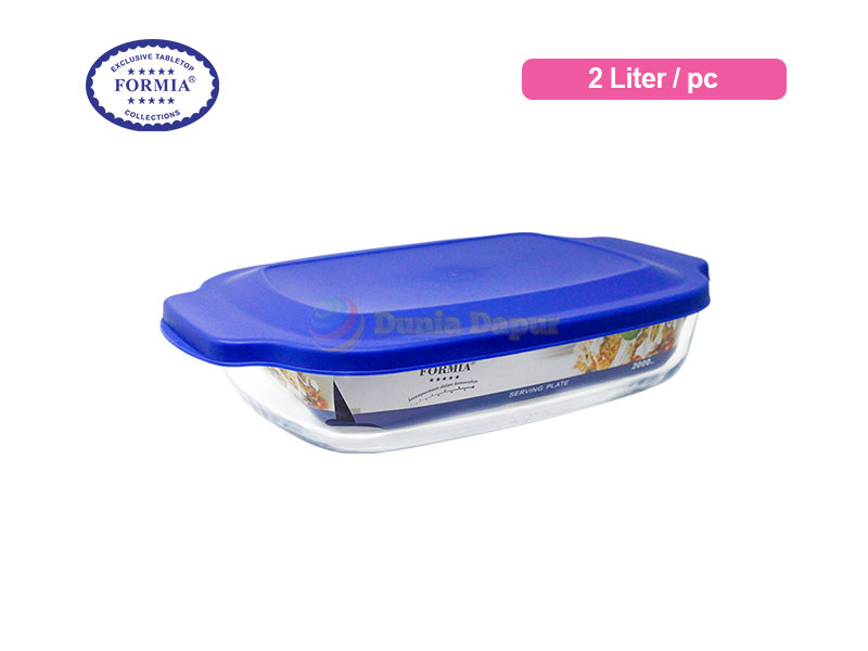 Formia Bake & Serve Rectangular Dish 2.0 L Blue Lid / Pc
