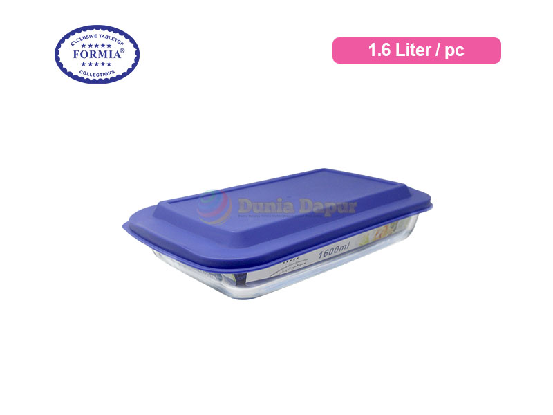 Formia Bake & Serve Rectangular Dish 1.6 L Blue Lid / Pc